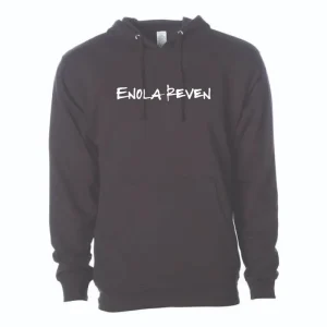 Enola Reven Logo Hoodie – White